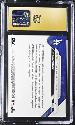 2025 OHTANI/YAMAMOTO/SASAKI NOW 7 CGC PRISTINE 10 - Image 2