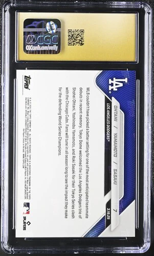 2025 OHTANI/YAMAMOTO/SASAKI NOW 7 CGC PRISTINE 10 - Image 2