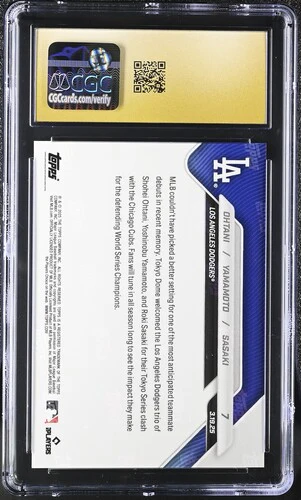2025 OHTANI/YAMAMOTO/SASAKI NOW 7 CGC PRISTINE 10 - Image 2