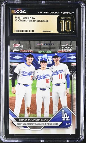 2025 OHTANI/YAMAMOTO/SASAKI NOW 7 CGC PRISTINE 10