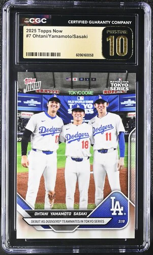 2025 OHTANI/YAMAMOTO/SASAKI NOW 7 CGC PRISTINE 10