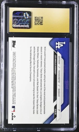 2025 OHTANI/YAMAMOTO/SASAKI NOW 7 CGC PRISTINE 10 - Image 2