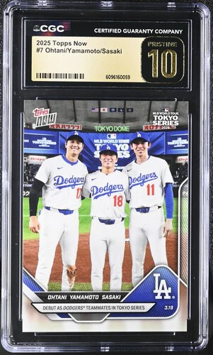 2025 OHTANI/YAMAMOTO/SASAKI NOW 7 CGC PRISTINE 10