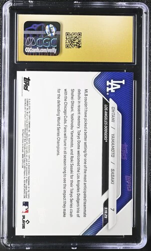 2025 OHTANI/YAMAMOTO/SASAKI NOW 7 CGC PRISTINE 10 - Image 2
