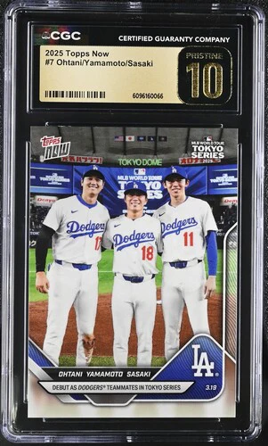 2025 OHTANI/YAMAMOTO/SASAKI NOW 7 CGC PRISTINE 10