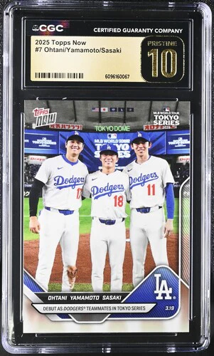 2025 OHTANI/YAMAMOTO/SASAKI NOW 7 CGC PRISTINE 10