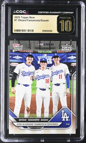 2025 OHTANI/YAMAMOTO/SASAKI NOW 7 CGC PRISTINE 10