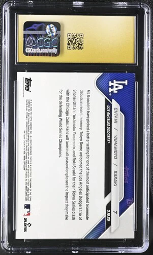 2025 OHTANI/YAMAMOTO/SASAKI NOW 7 CGC PRISTINE 10 - Image 2