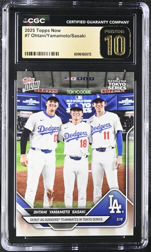 2025 OHTANI/YAMAMOTO/SASAKI NOW 7 CGC PRISTINE 10