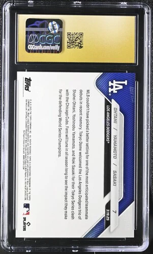 2025 OHTANI/YAMAMOTO/SASAKI NOW 7 CGC PRISTINE 10 - Image 2