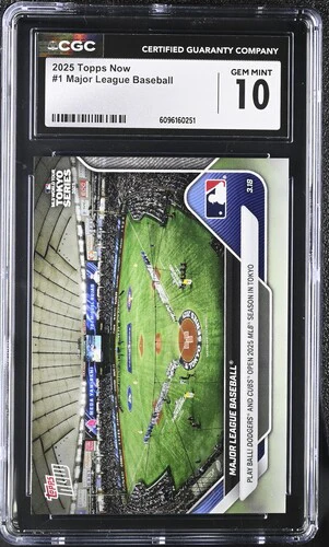 2025 MAJOR LEAGUE BASEBALL NOW 1 CGC GEM MINT 10