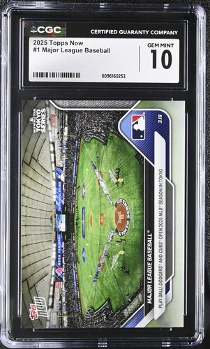 2025 MAJOR LEAGUE BASEBALL NOW 1 CGC GEM MINT 10