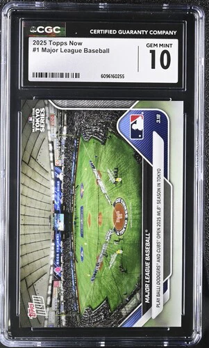 2025 MAJOR LEAGUE BASEBALL NOW 1 CGC GEM MINT 10