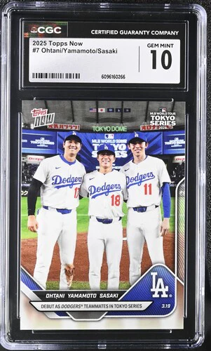 2025 OHTANI/YAMAMOTO/SASAKI NOW 7 CGC GEM MINT 10