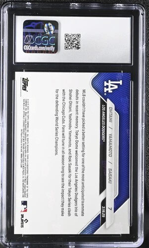 2025 OHTANI/YAMAMOTO/SASAKI NOW 7 CGC GEM MINT 10 - Image 2