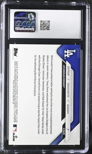 2025 OHTANI/YAMAMOTO/SASAKI NOW 7 CGC GEM MINT 10 - Image 2