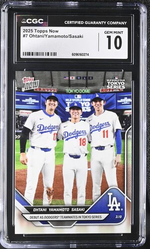 2025 OHTANI/YAMAMOTO/SASAKI NOW 7 CGC GEM MINT 10