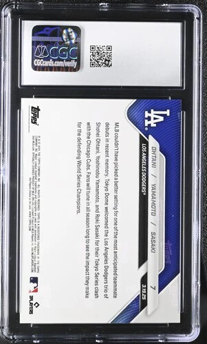 2025 OHTANI/YAMAMOTO/SASAKI NOW 7 CGC GEM MINT 10 - Image 2