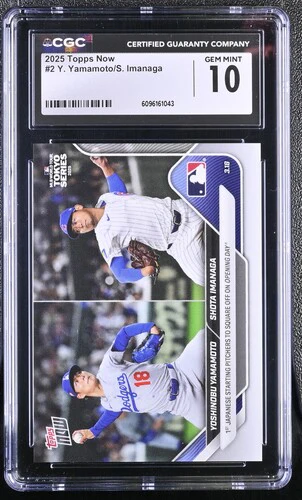 2025 Y. YAMAMOTO/S. IMANAGA NOW 2 CGC GEM MINT 10