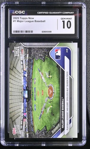 2025 MAJOR LEAGUE BASEBALL NOW 1 CGC GEM MINT 10