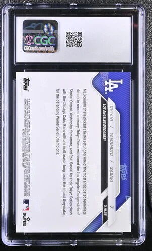 2025 OHTANI/YAMAMOTO/SASAKI NOW 7 CGC GEM MINT 10 - Image 2