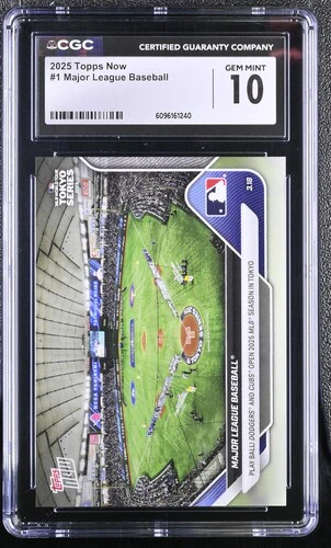 2025 MAJOR LEAGUE BASEBALL NOW 1 CGC GEM MINT 10