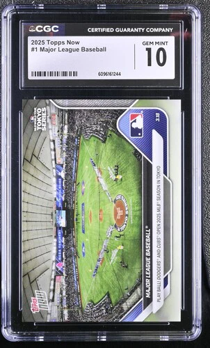 2025 MAJOR LEAGUE BASEBALL NOW 1 CGC GEM MINT 10