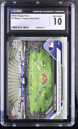 2025 MAJOR LEAGUE BASEBALL NOW 1 CGC GEM MINT 10