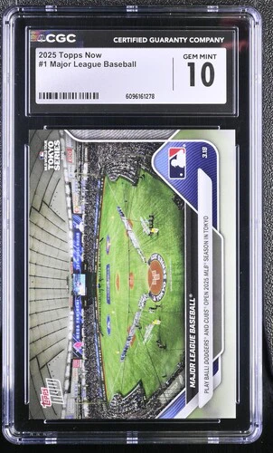 2025 MAJOR LEAGUE BASEBALL NOW 1 CGC GEM MINT 10