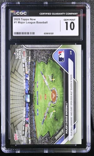 2025 MAJOR LEAGUE BASEBALL NOW 1 CGC GEM MINT 10