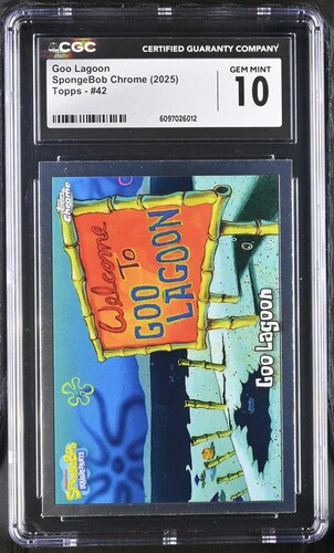 GOO LAGOON SPONGEBOB CHROME #42 2025 ENGLISH CGC GEM MINT 10