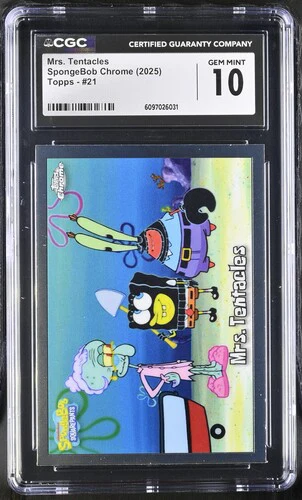 MRS. TENTACLES SPONGEBOB CHROME #21 2025 ENGLISH CGC GEM MINT 10