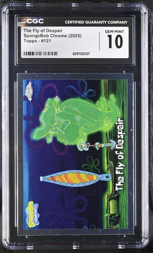 THE FLY OF DESPAIR SPONGEBOB CHROME #121 2025 ENGLISH CGC GEM MINT 10