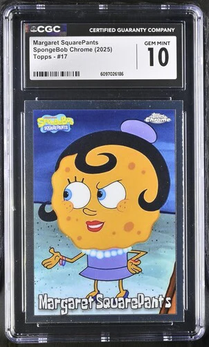 MARGARET SQUAREPANTS SPONGEBOB CHROME #17 2025 ENGLISH CGC GEM MINT 10