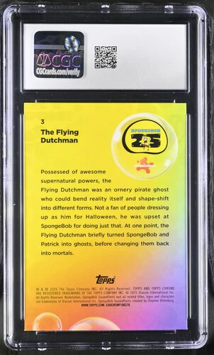 THE FLYING DUTCHMAN SPONGEBOB CHROME #3 2025 ENGLISH CGC GEM MINT 10 - Image 2