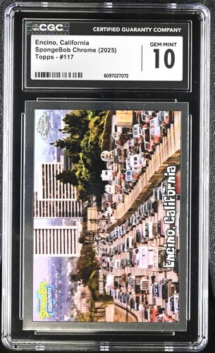 ENCINO, CALIFORNIA SPONGEBOB CHROME #117 2025 ENGLISH CGC GEM MINT 10