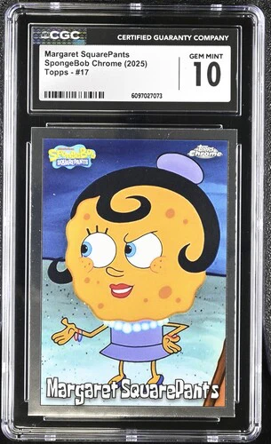 MARGARET SQUAREPANTS SPONGEBOB CHROME #17 2025 ENGLISH CGC GEM MINT 10