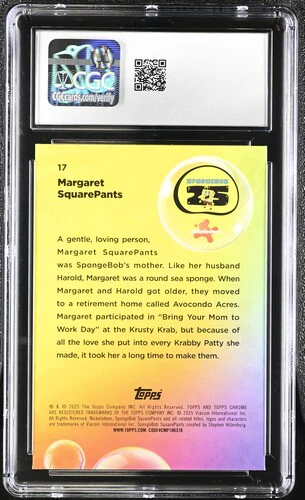 MARGARET SQUAREPANTS SPONGEBOB CHROME #17 2025 ENGLISH CGC GEM MINT 10 - Image 2