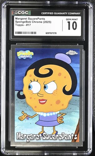 MARGARET SQUAREPANTS SPONGEBOB CHROME #17 2025 ENGLISH CGC GEM MINT 10