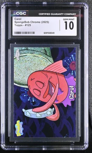 CAROL SPONGEBOB CHROME #125 2025 ENGLISH CGC GEM MINT 10