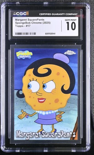 MARGARET SQUAREPANTS SPONGEBOB CHROME #17 2025 ENGLISH CGC GEM MINT 10