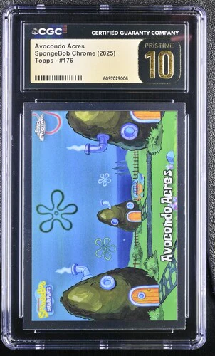 AVOCONDO ACRES SPONGEBOB CHROME #176 2025 ENGLISH CGC PRISTINE 10