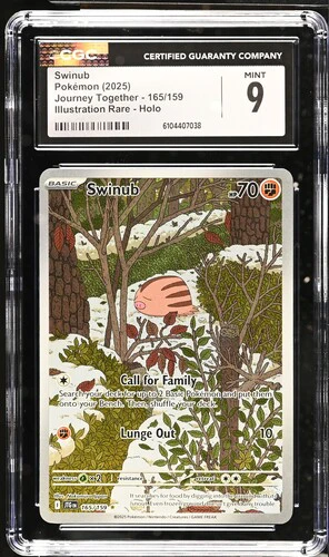 SWINUB JOURNEY TOGETHER #165/159 ILLUSTRATION RARE HOLO 2025 ENGLISH CGC 9