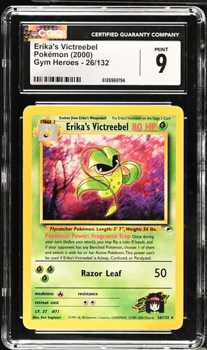 ERIKA'S VICTREEBEL GYM HEROES #26/132 2000 ENGLISH CGC 9