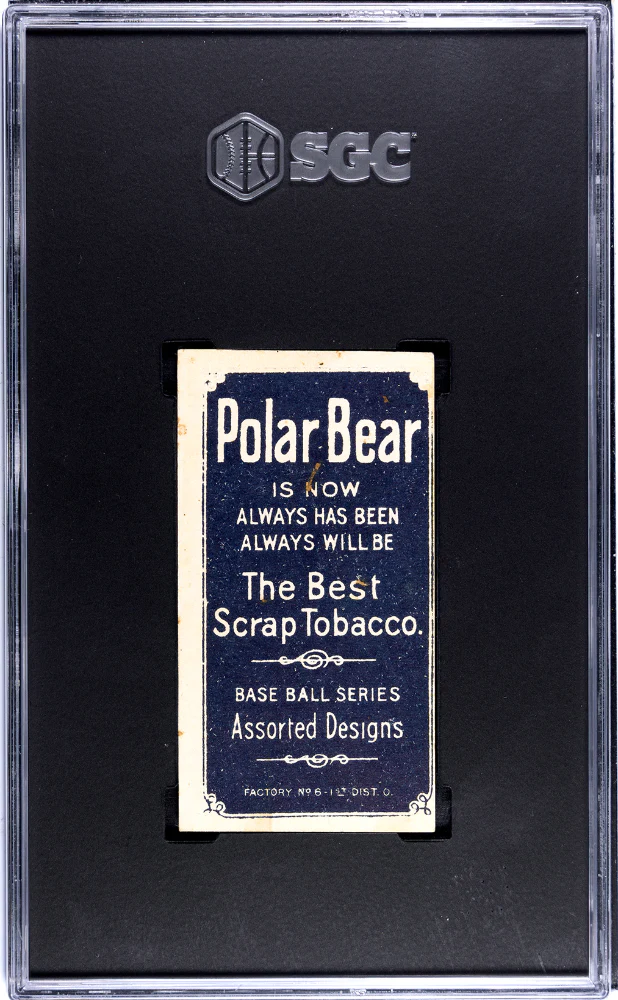 BAKER, HOME RUN # 1909-11 POLAR BEAR (T206) - SGC 3.5 VG+ - Image 2