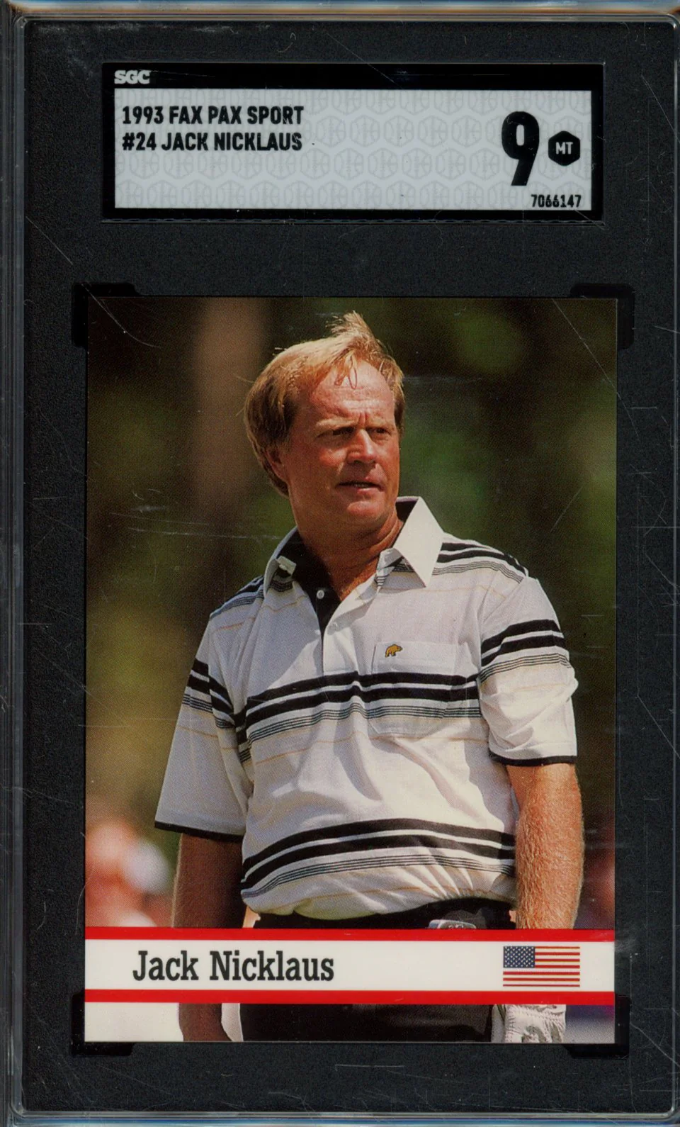 1993 FAX PAX SPORT #24 JACK NICKLAUS SGC 9