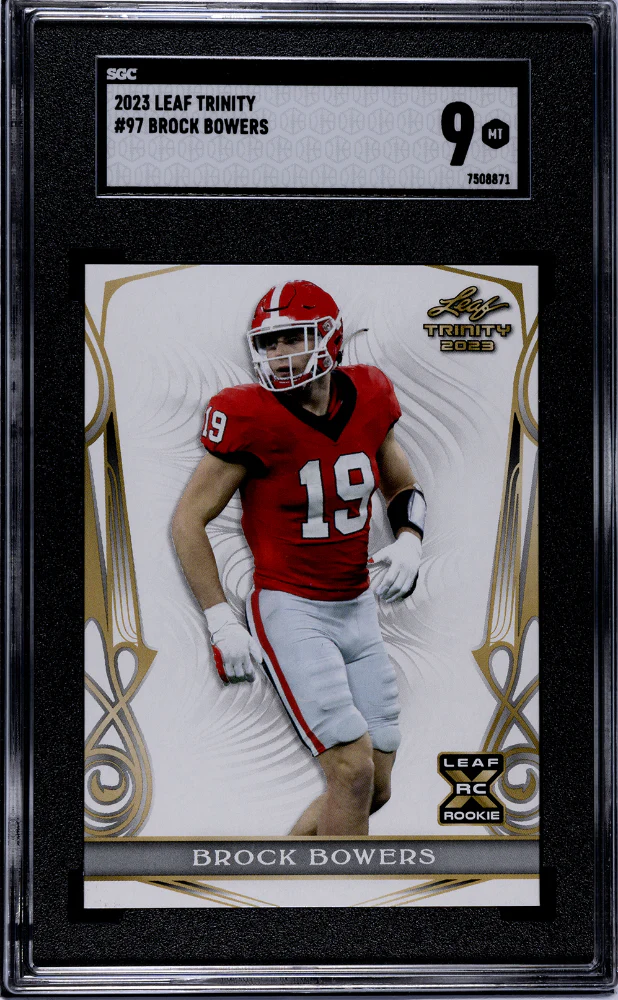 BROCK BOWERS #97 2023 LEAF TRINITY - SGC 9 MT