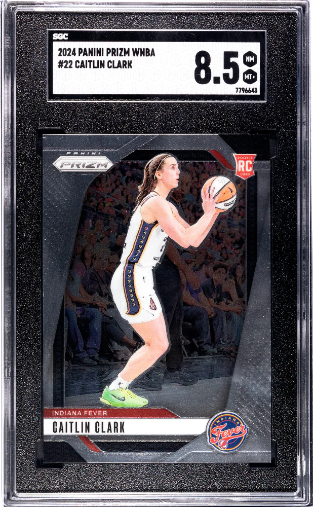CAITLIN CLARK #22 2024 PANINI PRIZM WNBA - SGC 8.5 NM, MT+