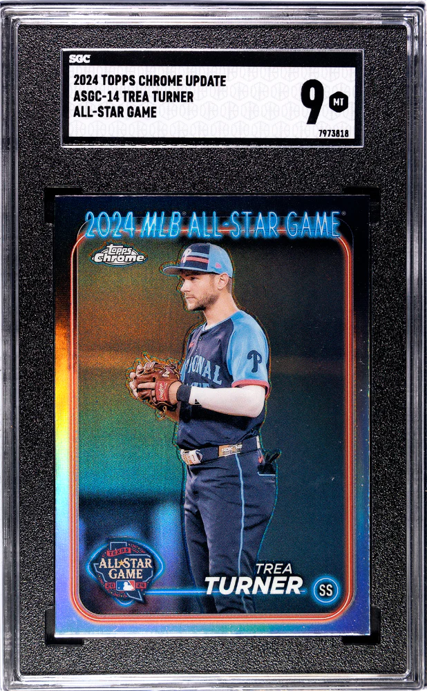 TREA TURNER #ASGC-14 2024 TOPPS CHROME UPDATE ASG SGC 9 MT