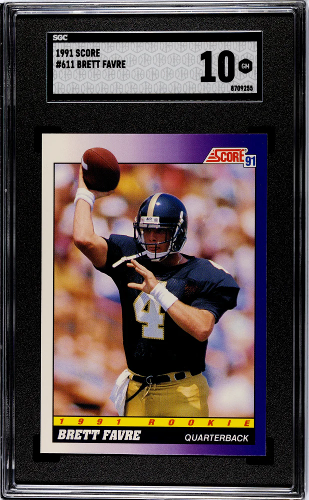 BRETT FAVRE #611 1991 SCORE - SGC 10 GEM